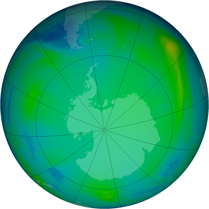 Ozone Map 1999-07-04